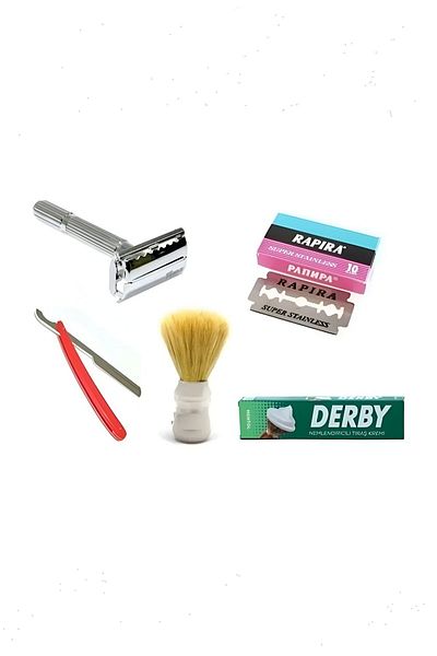 efmues Razor shaving set beard shaving set beard brush razor installed razor
