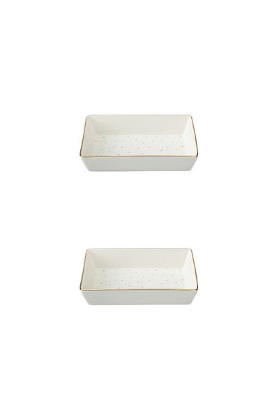 Porland Forest 8x14cm Breakfast and Appetizer Plate - Pack of 2 04LFH 000585