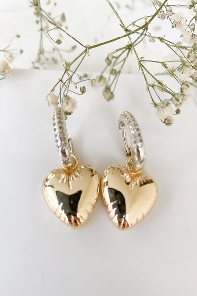 Pretty Vip Series Bubble Charm Heart Earrings