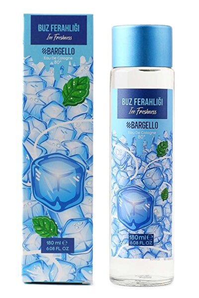 Bargello Buz Ferahlığı 180 ml Cam Şişe Dökme Kolonya Edc - Mnms180kbu