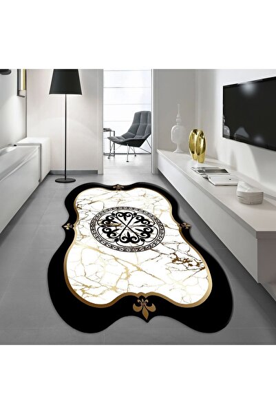 Kilimsepeti Dijital Baskılı Kaymaz Taban Yıkanabilir Lazer Kesim Salon Halısı...