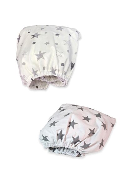 Bebek Özel Бавовняна дитяча простирадло з гумкою 100x160 (2 штуки) Нові Сірі ...