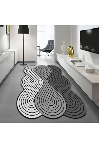 Kilimsepeti Dijital Baskılı Kaymaz Taban Yıkanabilir Lazer Kesim Salon Halısı...