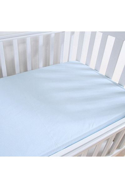 Bebek Özel Cotton Baby And Kids Fitted Sheet 100x160 Mint/Water Green