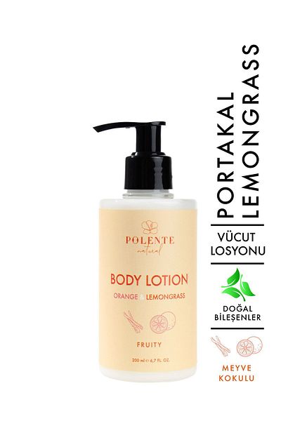 Polente Natural Orange and Lemongrass 200 ml - Body Lotion