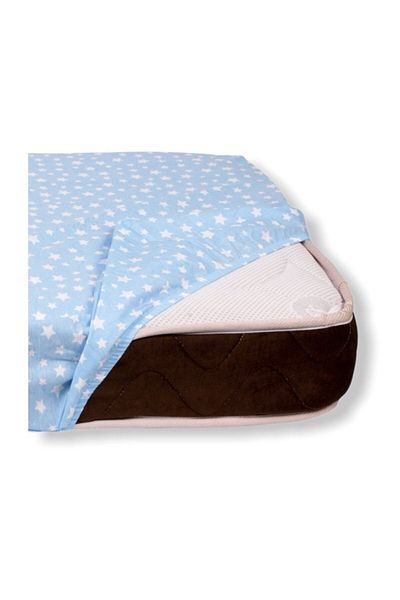 Bebek Özel Cearşaf de îmbrăcăminte pentru bebeluşi şi copii din bumbac 100x160 cu model stea albastră