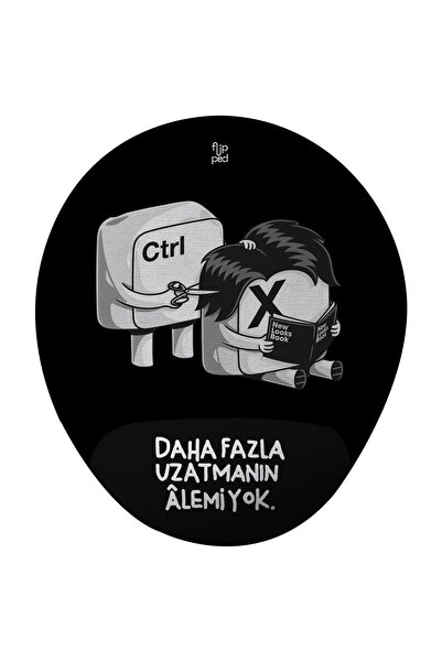 Flipped CtRL X Oval Bilek Destekli Mousepad