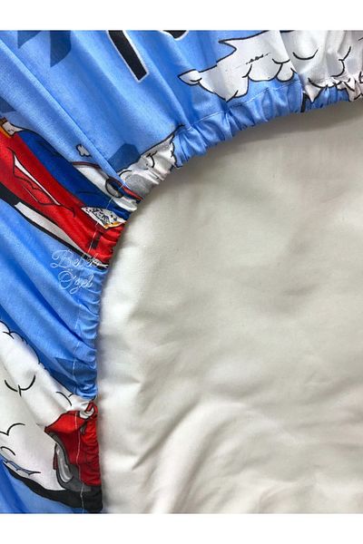 Bebek Özel Cotton Baby And Child Elastic Sheet And Pillow Case 70x140 Red With Trolley