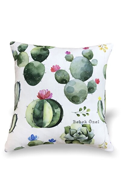 Bebek Özel Подушка з мотивом кактуса і сукулента (43x43 см)