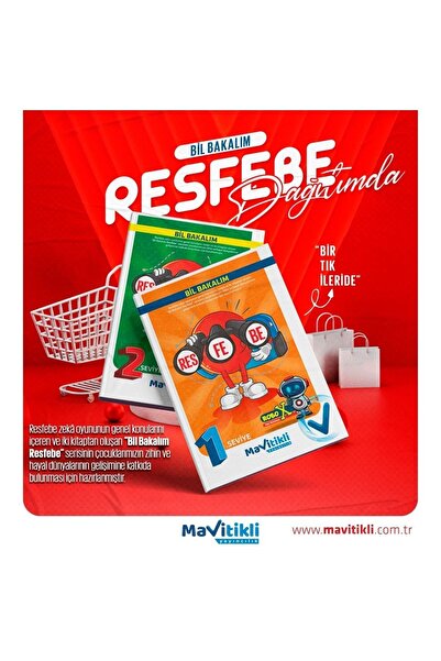 Mavitikli Yayıncılık Bil Bakalım Resfebe Seti (seviye-1-2 ) Görsel Zeka - Hayal Gücü