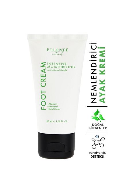 Polente Natural Prebiotic Supported Moisturizing Foot Cream - 50 ML