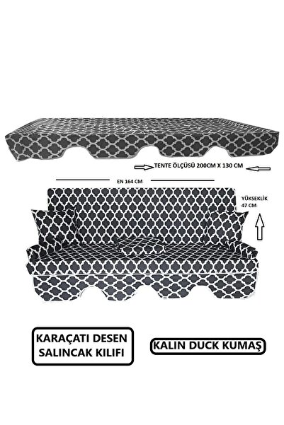 Genel Markalar Süngersiz Tenteli Salıncak Kumaş Seti 3 Kişilik Süngersiz 164x...