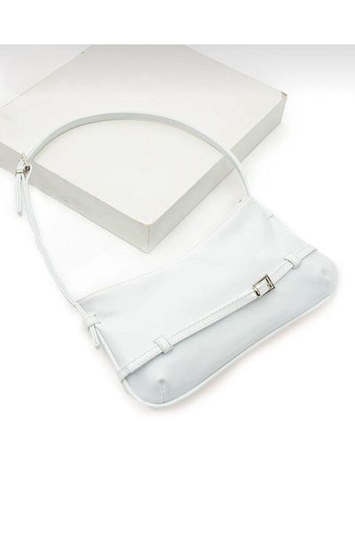 İAMBTŞY Baguette de damă din piele lacuită strălucitoare - design elegant cireș, cataramă