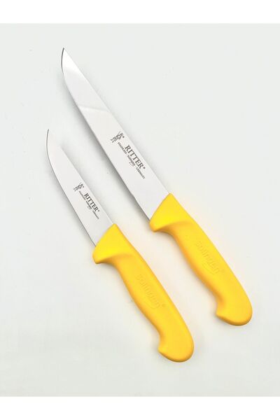 Solingen Kasap bıçağı seti 2 adet ( 13cm+21cm) siyah