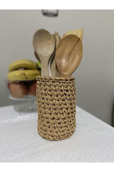 Tasarı Sanatı Home Kitchen Decoration Spoon Holder -Vase - Coffee Pot Multi-Purpose Organizer(15cm)