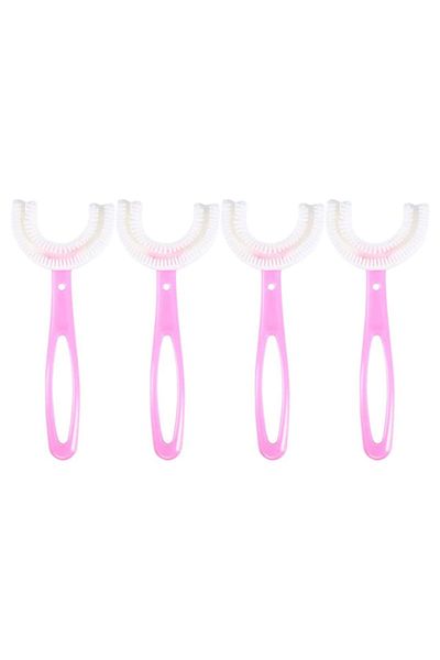 Mas Lord U Shape Baby Toothbrush Pink Color 4 Pieces (6-12 Years)