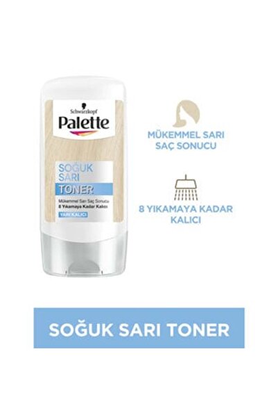 Baby ( KİL MASKESİ HEDİYE ) Palette Soğuk Sarı Toner Yarı Kalıcı 150 Ml ( 1 A...
