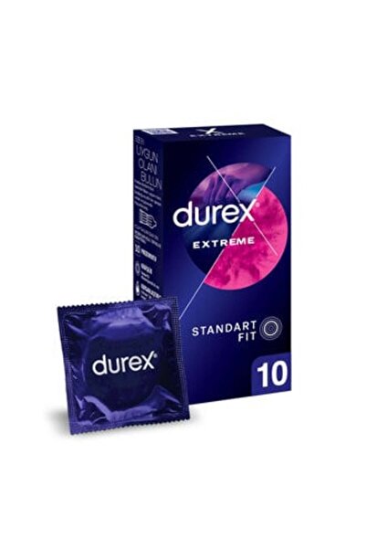 Baby ( KİL MASKESİ HEDİYE ) Durex Extreme Geciktiricili ve Tırtıklı Prezervat...