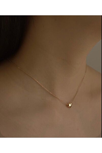 pop up store Kalp Detay Zincir Kolye
