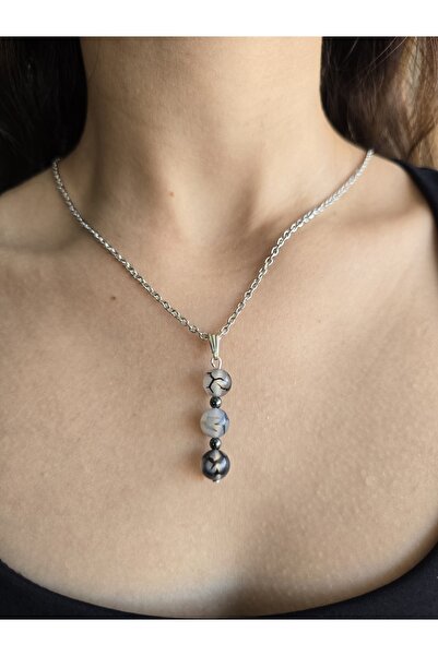 NBS Beautiful Naturel Stones قلادة تنين من حجر العقيق الطبيعي - من أجل فرح ال...