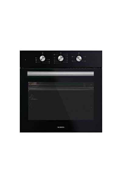 KUMTEL Vitro Kristal Siyah Cam Ankastre Set