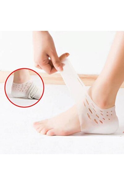 Bundeba Silikon Topuk Uzatıcı Gizli Çorap Tabanlık 3 cm