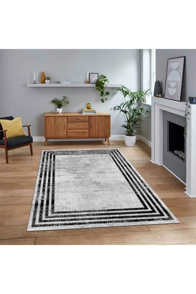 Hey Home Dijital Baskılı Kaymaz Taban Yıkanabilir Çerçeveli Mutfak Salon Halı...