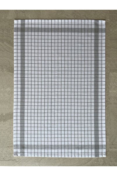 Tuable Kareli 2'li Mutfak Kurulama Bezi Set 45x65cm Gri/Beyaz
