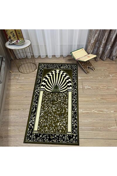 Hey Home سجادة صلاة هدية مطبوعة رقمية قابلة للغسل