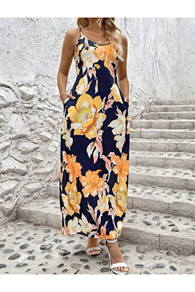 Kokosh moda Rochie de damă din material textil cu cu detaliu la buzunar brete...