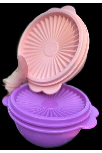 Tupperware Purple Salmon Star Cap