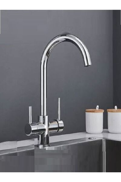 Genel Markalar Üç Girişli Su Arıtıcı Mutfak Evye Bataryası Dual Flow Yeni Tas...