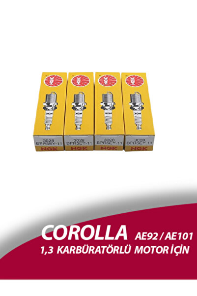 NGK Ateşleme Bujisi TOYOTA  Corolla 1,3 2E Karbüratörlü AE92 AE101 MOTOR BUJİ TAKIM