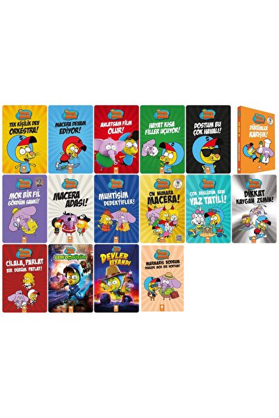 Eksik Parça Yayınları Kral Şakir  Marmaris Bodrum Denizde Mor Bir Hortum-Devler Uyandı-Geri Dönüşüm  16 Kitap Set Ciltli