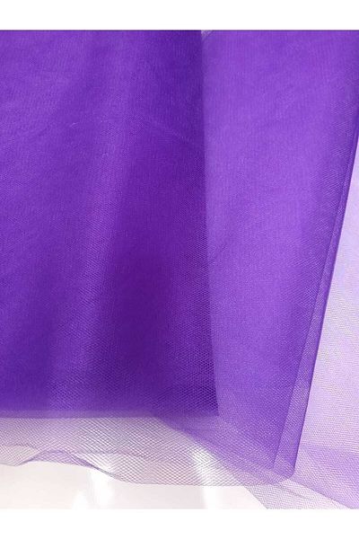 Minihobiyum (1.QUALITY) 5 Meters Tall 3 Meters Width Purple Crystal Tulle Bundle Dowry Decoration Tulle