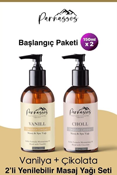Parnassos Aromaterapi Yenilebilir Rahatlatıcı Çikolata Masaj Yağı + Vanilya D...