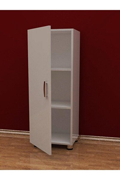 3G TASARIM Beyaz Çok Amaçlı Mutfak Banyo Dolabı 42x36x130 cm