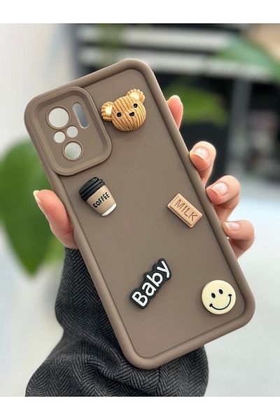 Go Aksesuar جراب سيليكون متوافق مع هاتف Xiaomi Note 10 4G وNote 10s بتصميم لعبة الشوكولاتة للأطفال