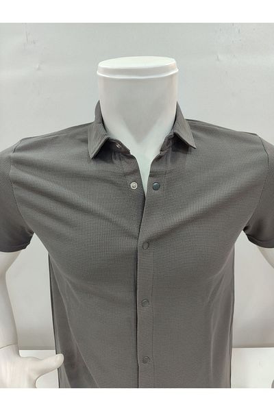 ZENGOLL & RAMİRES Мъжка риза GÜNCÜOĞLU SLIM FIT с тик-так закопчаване