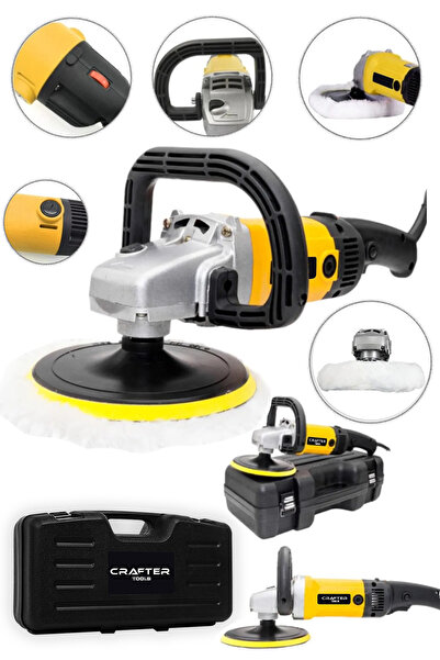 CRAFTERTOOLS Germany 4500 Watt 6 Kademe Çelik Şanzuman Devir Ayarlı Polisaj M...
