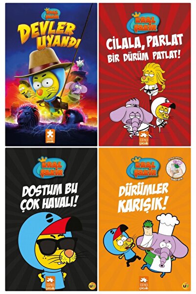 Eksik Parça Yayınları Kral Şakir Okuma Seti Devler Uyandı- Cilala Parlat- Dürümler Karışık- Dostum Bu Çok Havalı 4 Kitap