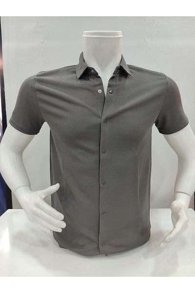 ZENGOLL & RAMİRES Мъжка риза GÜNCÜOĞLU SLIM FIT с тик-так закопчаване