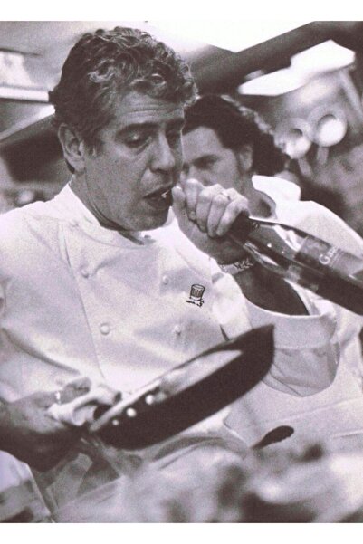 Pişir Ve Bira Aç - Anthony Bourdain Tablo Ahşap Poster Dekoratif