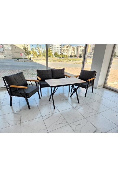 demirhanlar mobilya 2-1-1 Masalı Bahçe balkon cafe, çayseti Koltuk Takımı ofi...