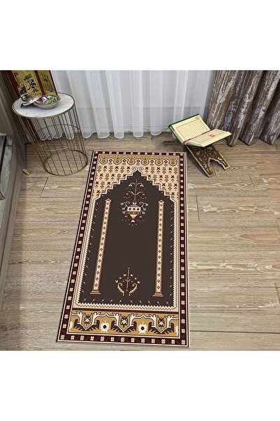 Hey Home سجادة صلاة للصلاة مطبوعة رقمية قابلة للغسل، V-SECCADE-31-COLOR،