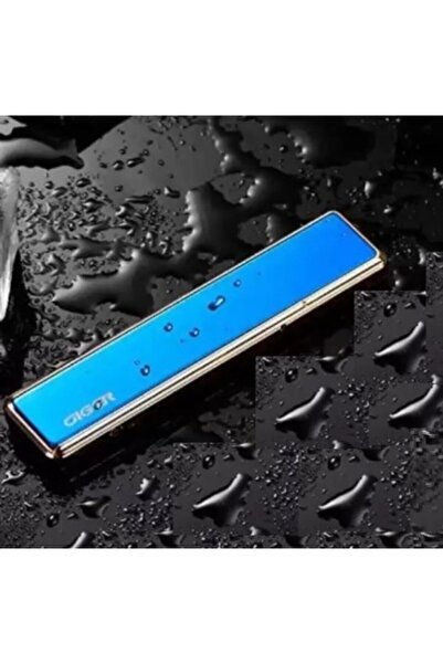 Derinyol Tesla Model Mavi Usb Şarjlı Alevsiz Elektronik Çakmak