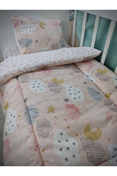Bebek Özel Cotton Baby/Child 70X110 Park Crib Pillow Sheet Quilt Salmon Moon ...