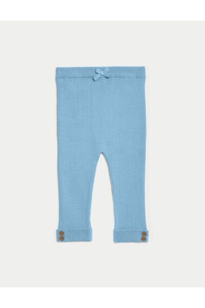 Marks & Spencer Düğme Detaylı Örme Legging Tayt (0-3 Yaş)