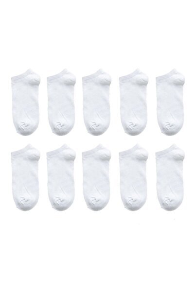 İkonik Socks Дамски 8-пакет бели памучни чорапи