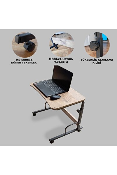 Microcase Yükseklik Ayarlı Laptop Sehpası Ve Çalışma Masası Tekerli Atlantik ...
